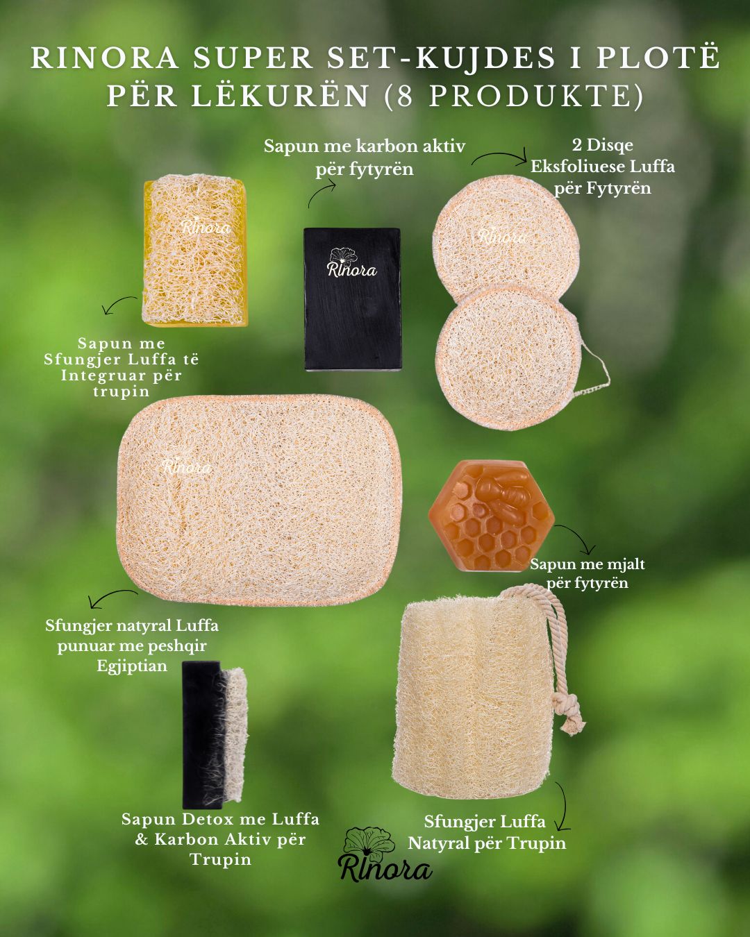 Seti Super – Kujdes i plotë për të gjithë trupin & fytyrën(8 produkte)