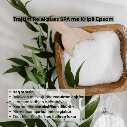 Kripë Epsom për këmbët